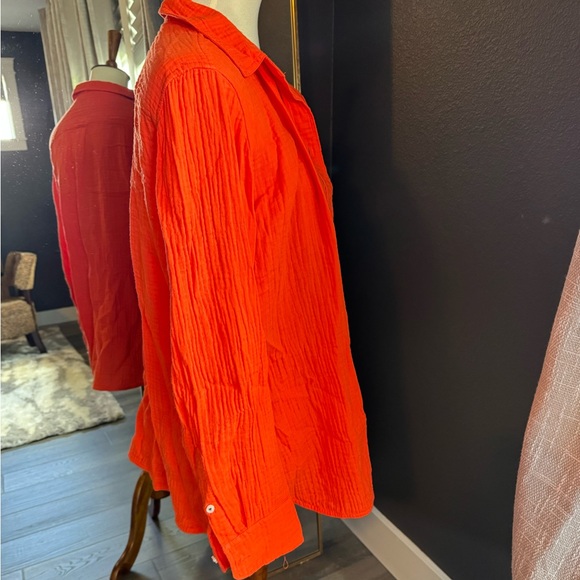 J. Crew Classic gauze cotton shirt Size 12 - Picture 4 of 7